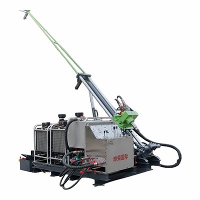 Qual é o grau de estabilidade de uma perfuratriz de núcleo leve em declives?